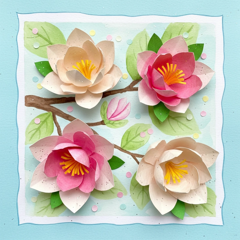 Tranh hoa mộc lan truyền cảm hứng