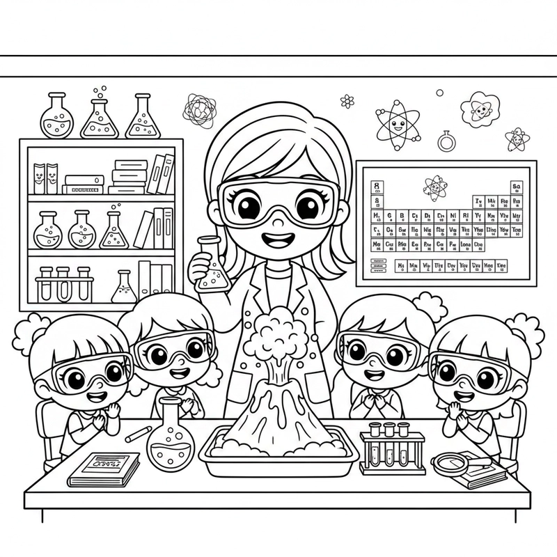 Tranh nghề giáo viên giúp bé luyện tay