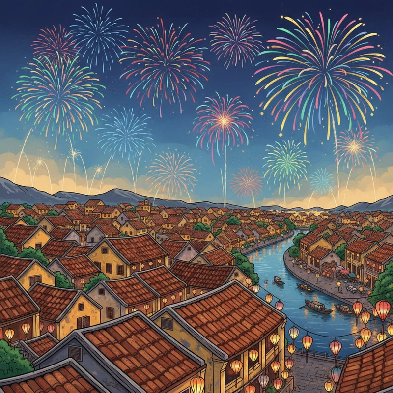 Tranh pháo hoa truyền cảm hứng