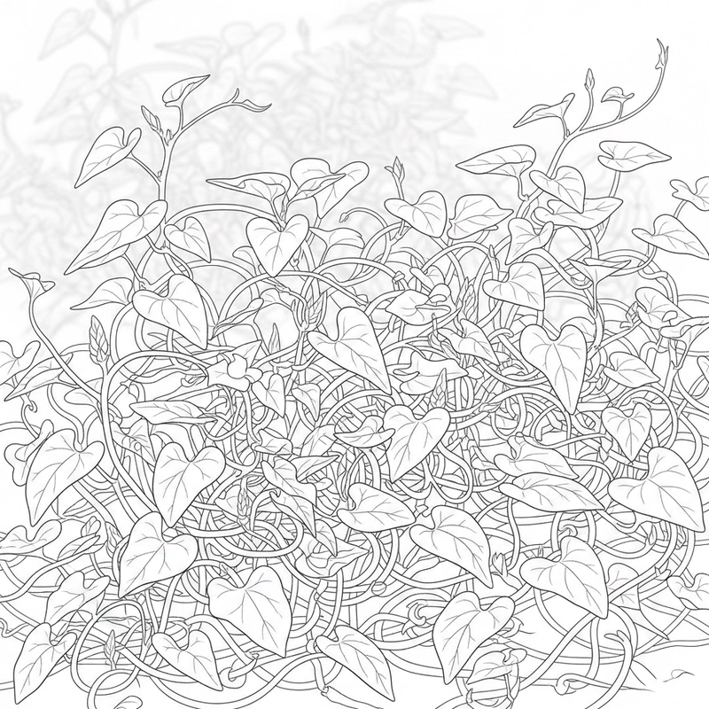 Tranh rau muống phù hợp bé mầm non