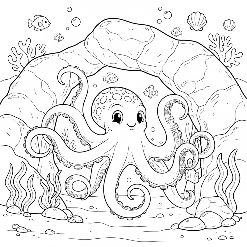 Tranh tô bạch tuộc phù hợp mọi độ tuổi