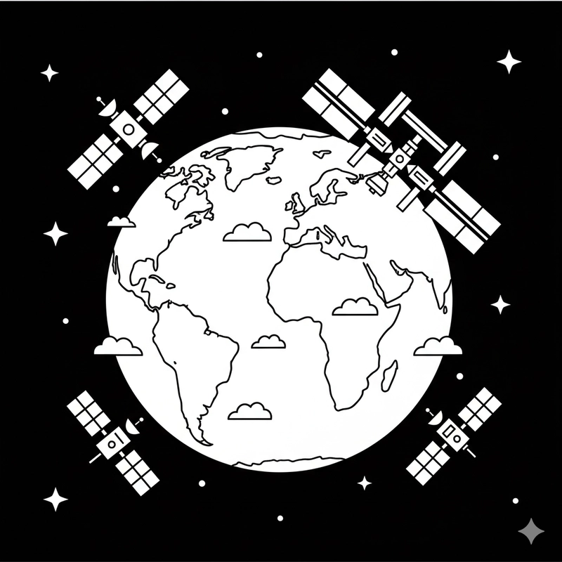 Tranh tô màu Trái Đất phù hợp hoạt động thủ công