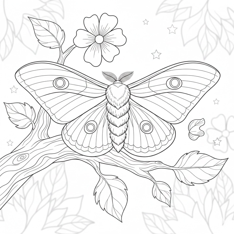 Tranh tô màu các loại côn trùng đơn giản