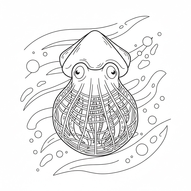 Tranh tô màu chủ đề đại dương cho trẻ