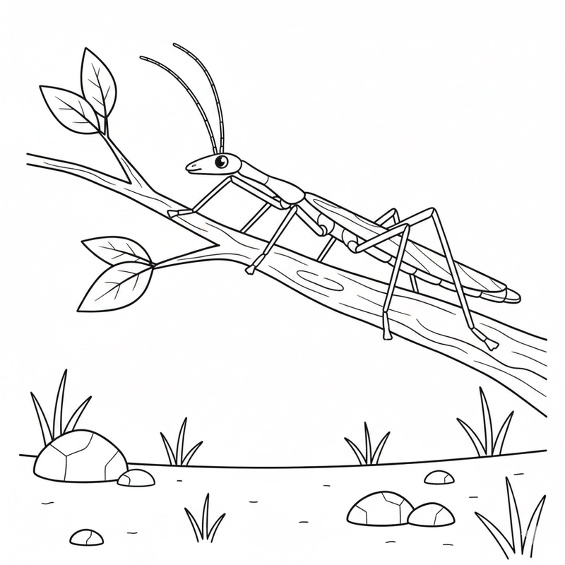 Tranh tô màu côn trùng cho bé