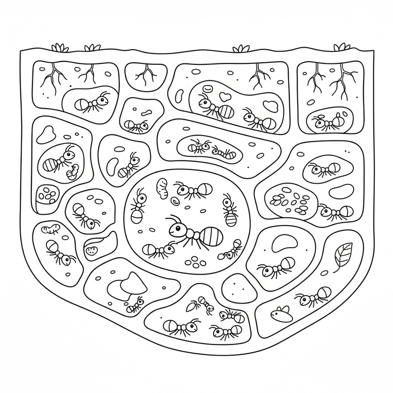 Tranh tô màu côn trùng cho hoạt động sáng tạo