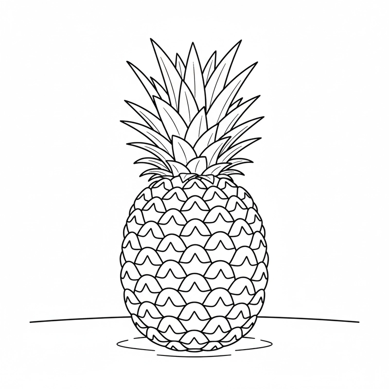 Tranh tô màu hoa quả cho bé