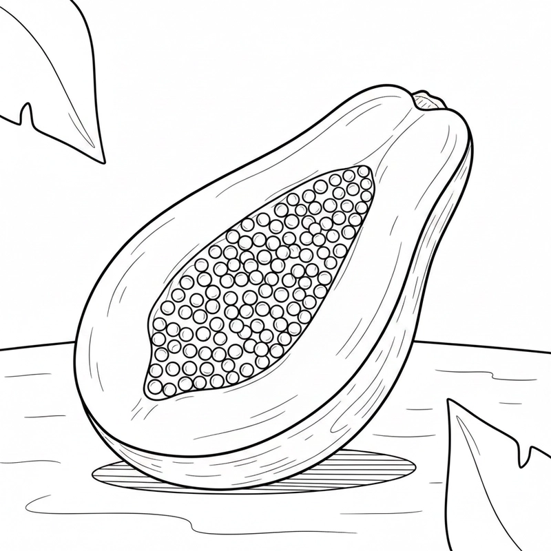 Tranh tô màu hoa quả dành cho mầm non