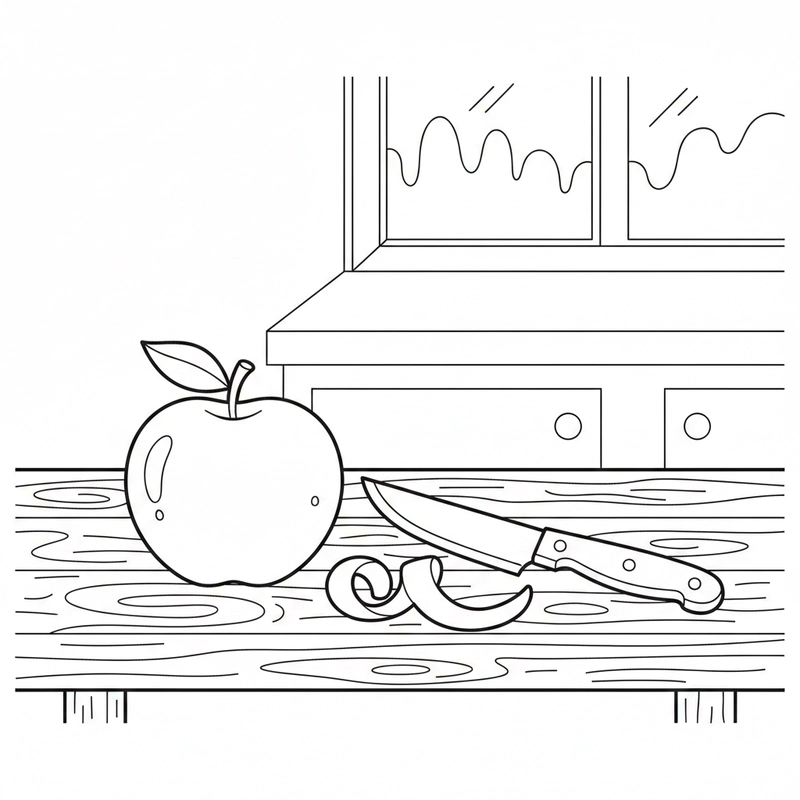 Tranh tô màu hoa quả sinh động cho bé