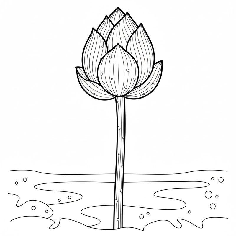 Tranh tô màu hoa sen dùng cho sinh hoạt tại nhà