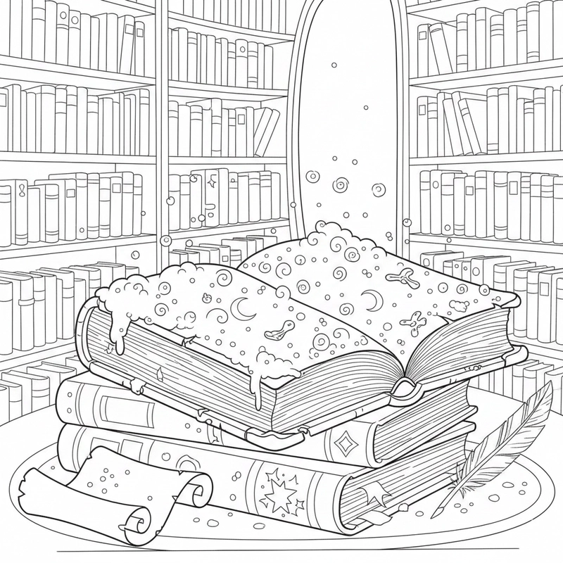 Tranh tô màu quyển sách cho bé sáng tạo màu sắc