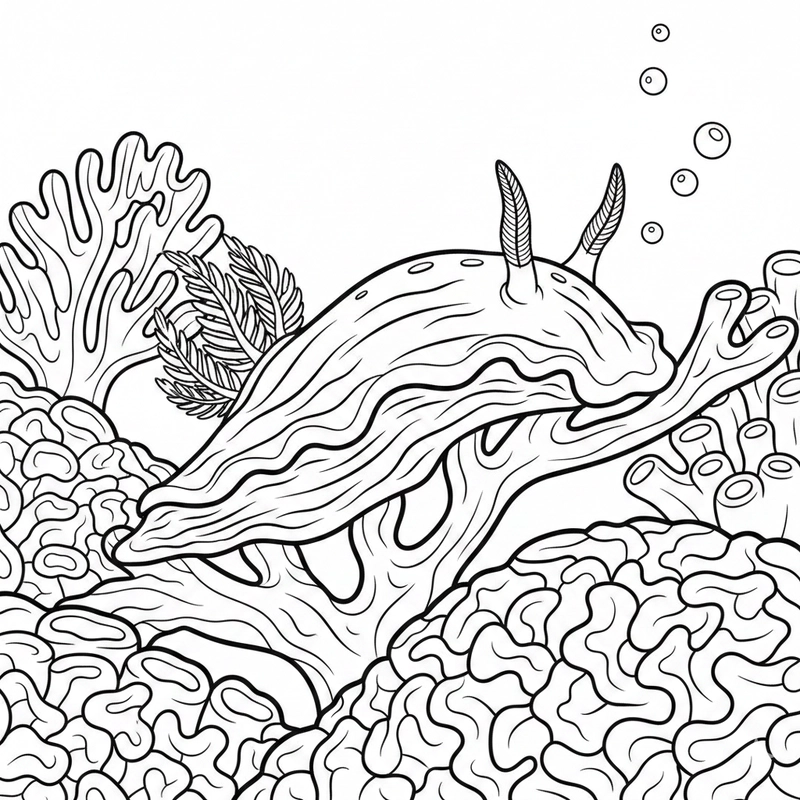 Tranh tô màu sinh vật biển cho trẻ nhỏ