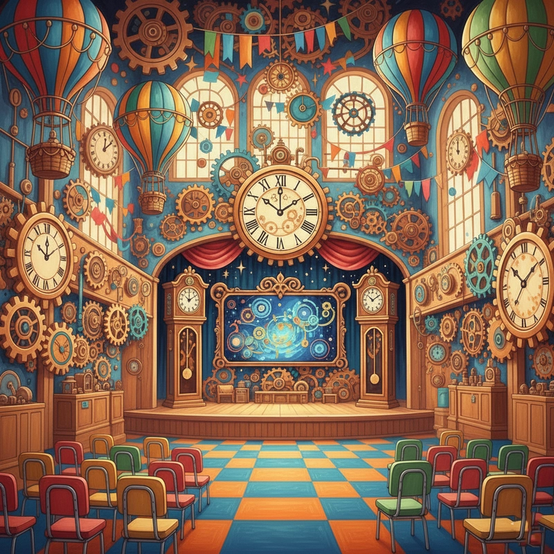 Tranh trang trí hội trường phù hợp chương trình lễ.