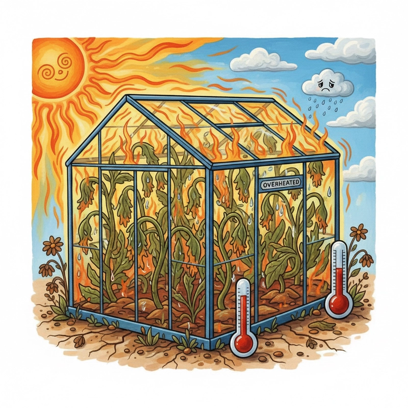 Tranh tuyên truyền giảm thiểu hiệu ứng nhà kính.