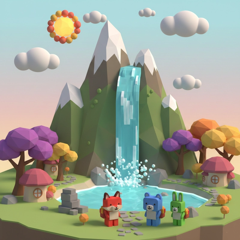 Tranh vẽ 3d thiên nhiên gần gũi