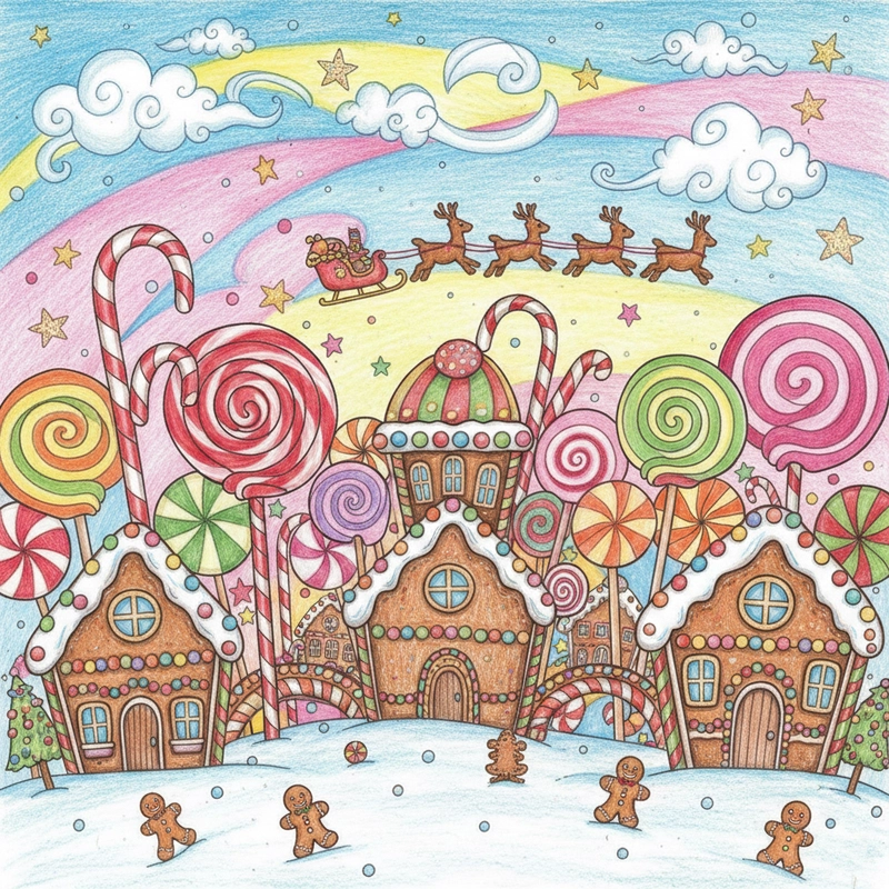 Tranh vẽ Giáng Sinh nhiều ý tưởng sáng tạo