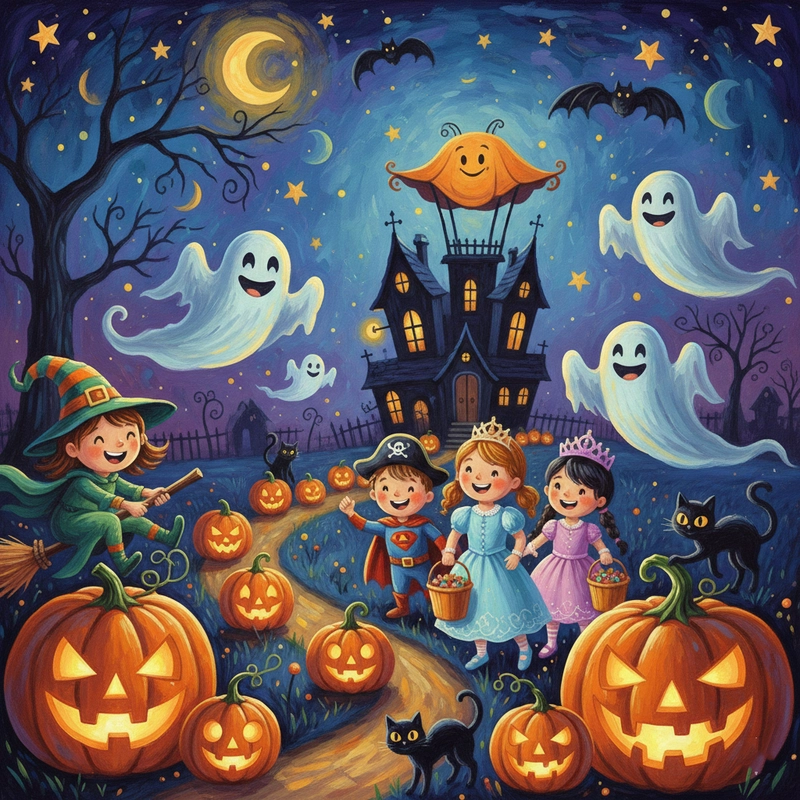Tranh vẽ Halloween kinh dị dễ vẽ