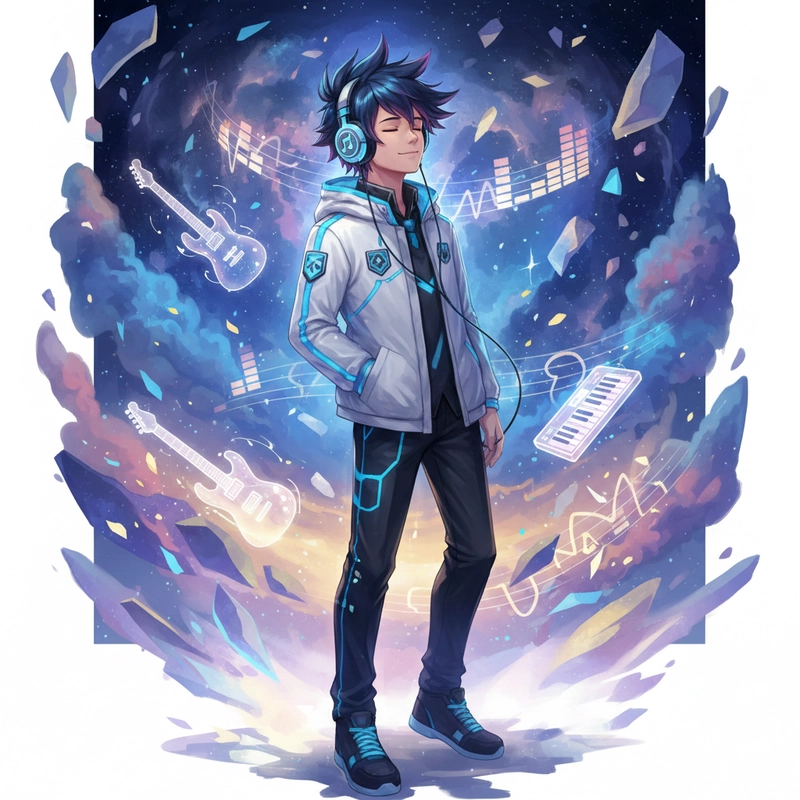 Tranh vẽ anime nam bút chì đậm chất nghệ thuật