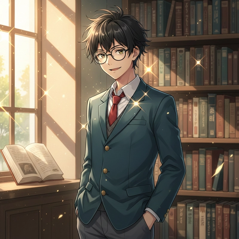 Tranh vẽ anime nam cute đáng yêu và trẻ trung