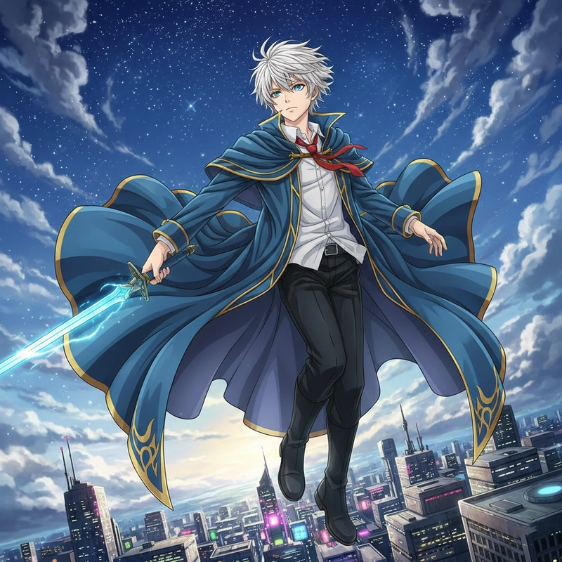 Tranh vẽ anime nam ngầu phong cách mạnh mẽ