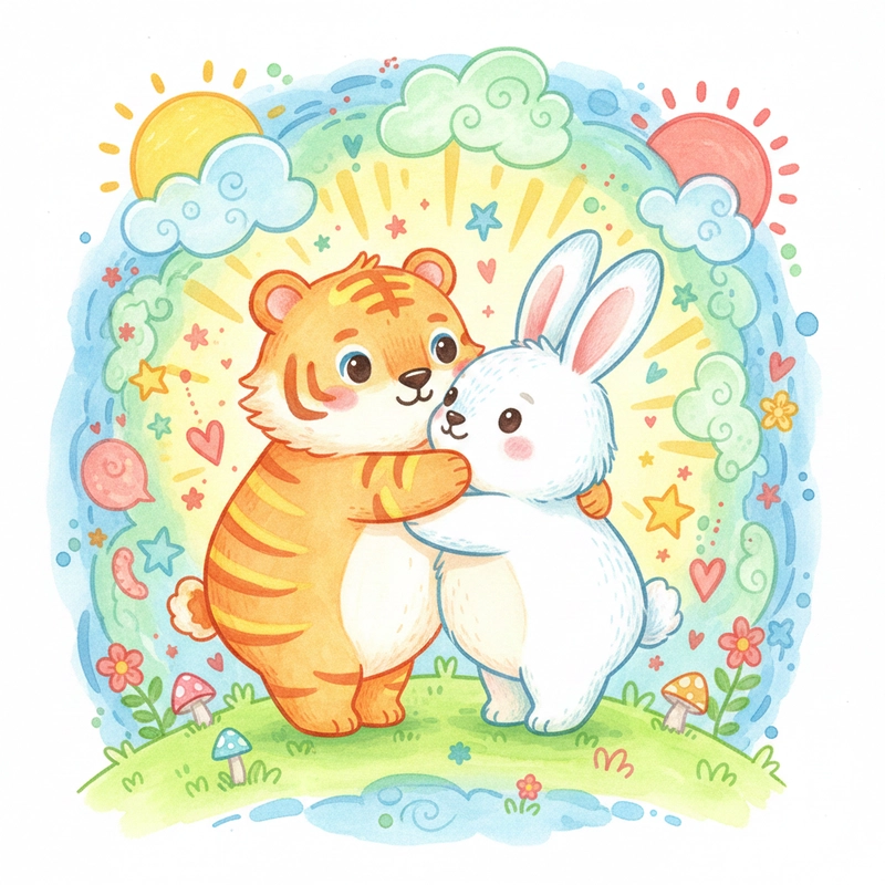 Tranh vẽ các con vật quen thuộc cho bé