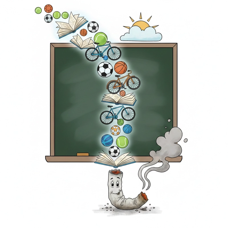 Tranh vẽ cấm hút thuốc lá mang thông điệp sức khỏe