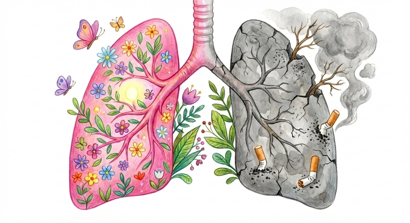 Tranh vẽ cấm hút thuốc lá mang tính cảnh báo