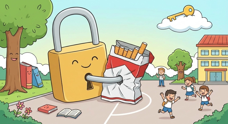 Tranh vẽ cấm hút thuốc lá phục vụ giáo dục