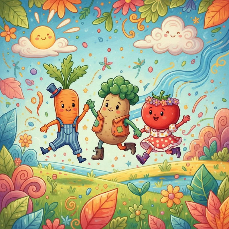 Tranh vẽ chủ đề tự do với bố cục đơn giản