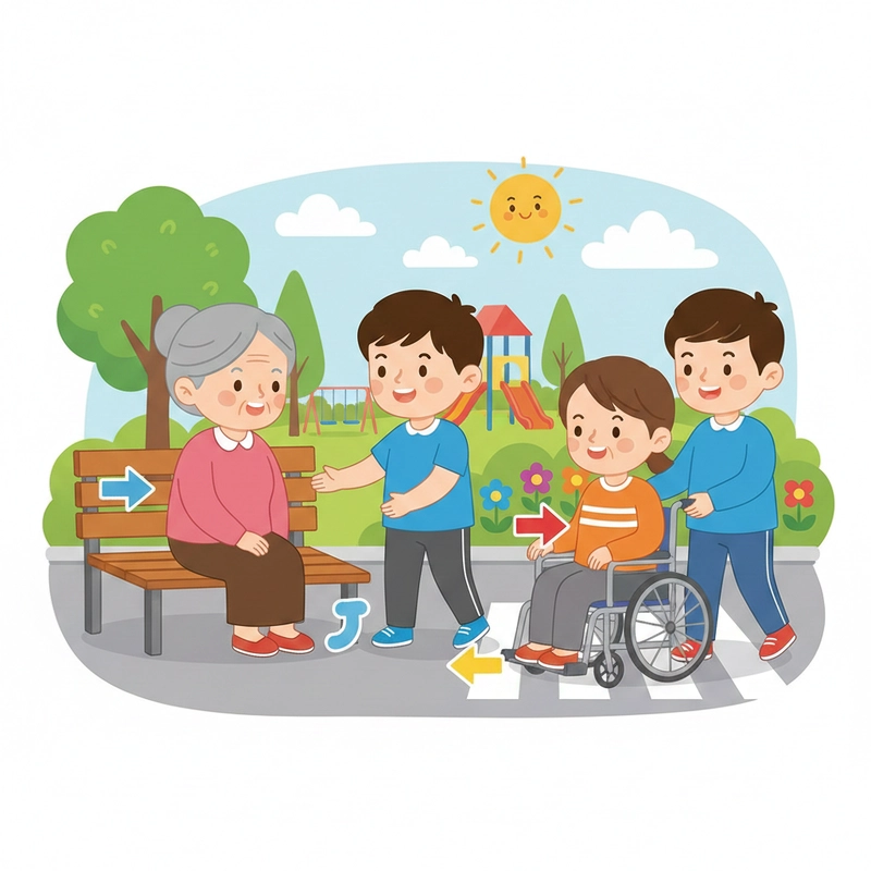 Tranh vẽ chủ đề ứng xử văn minh hằng ngày