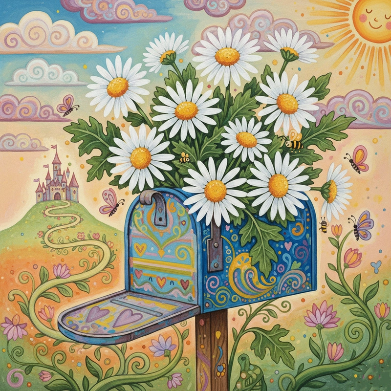 Tranh vẽ cúc họa mi