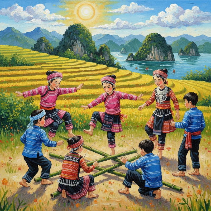 Tranh vẽ danh lam thắng cảnh vùng cao Việt Nam