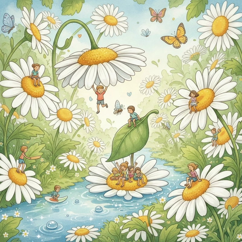 Tranh vẽ hoa cúc biển