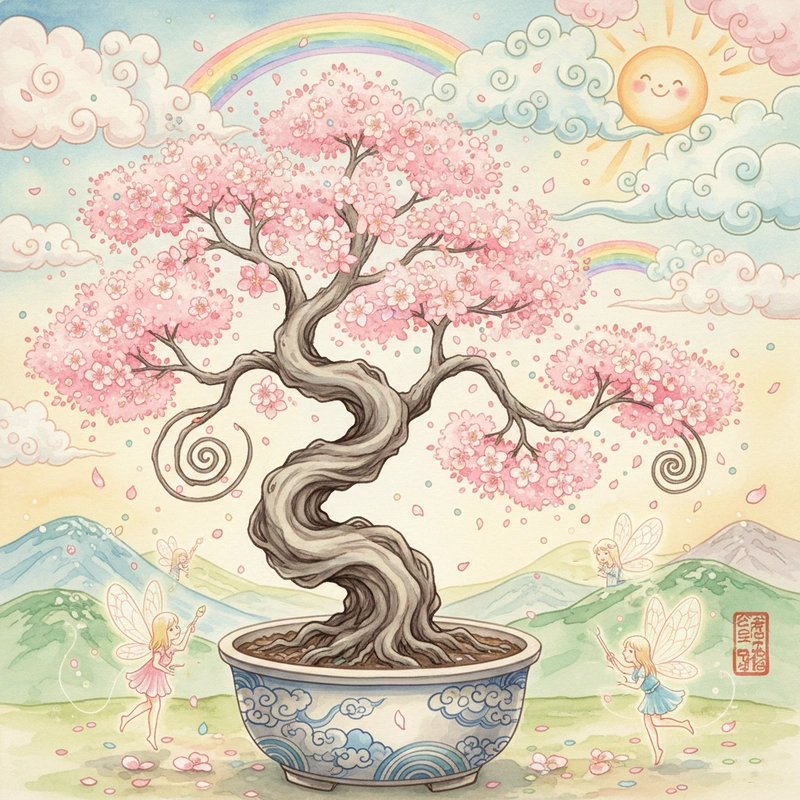 Tranh vẽ hoa đào đẹp dịu dàng