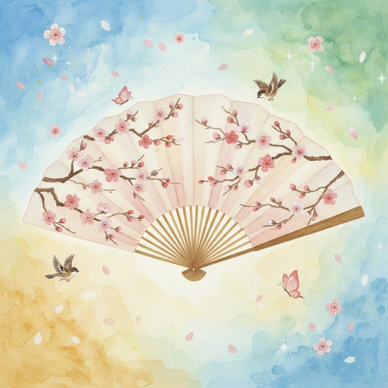 Tranh vẽ hoa đào trang trí không gian