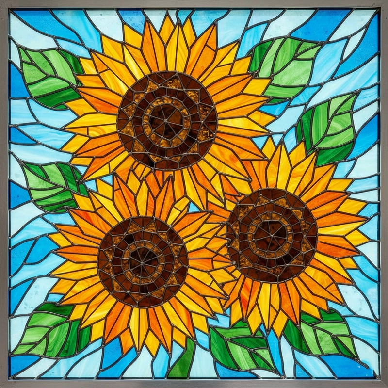 Tranh vẽ hoa hướng dương cảm hứng mùa hè