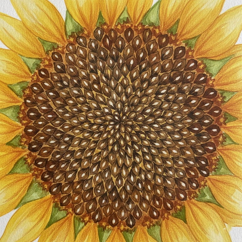 Tranh vẽ hoa hướng dương tối giản