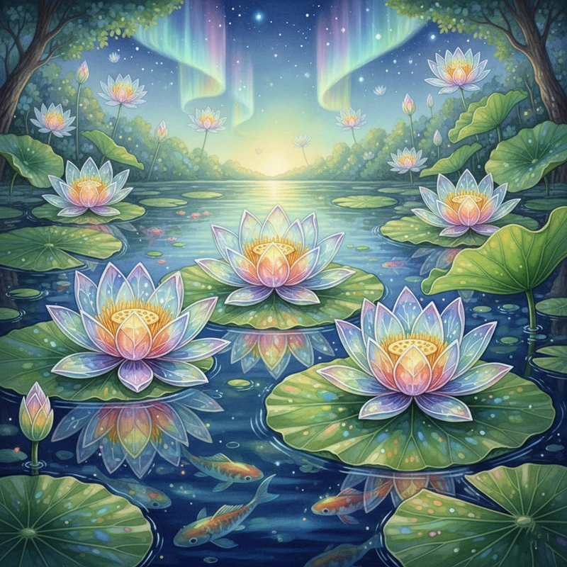 Tranh vẽ hoa sen cảm hứng thiên nhiên