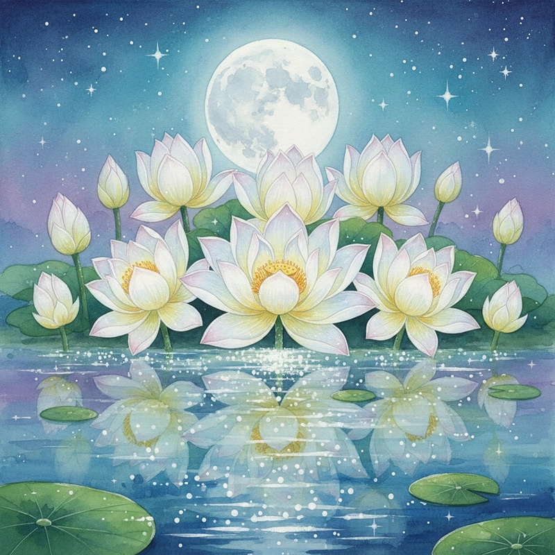 Tranh vẽ hoa sen đen trắng