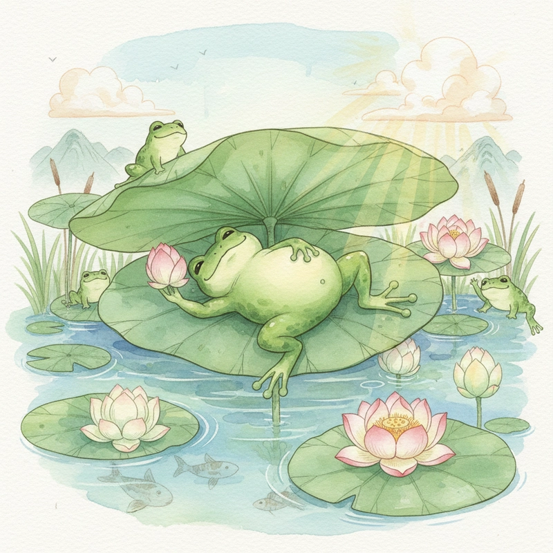 Tranh vẽ hoa sen đơn giản