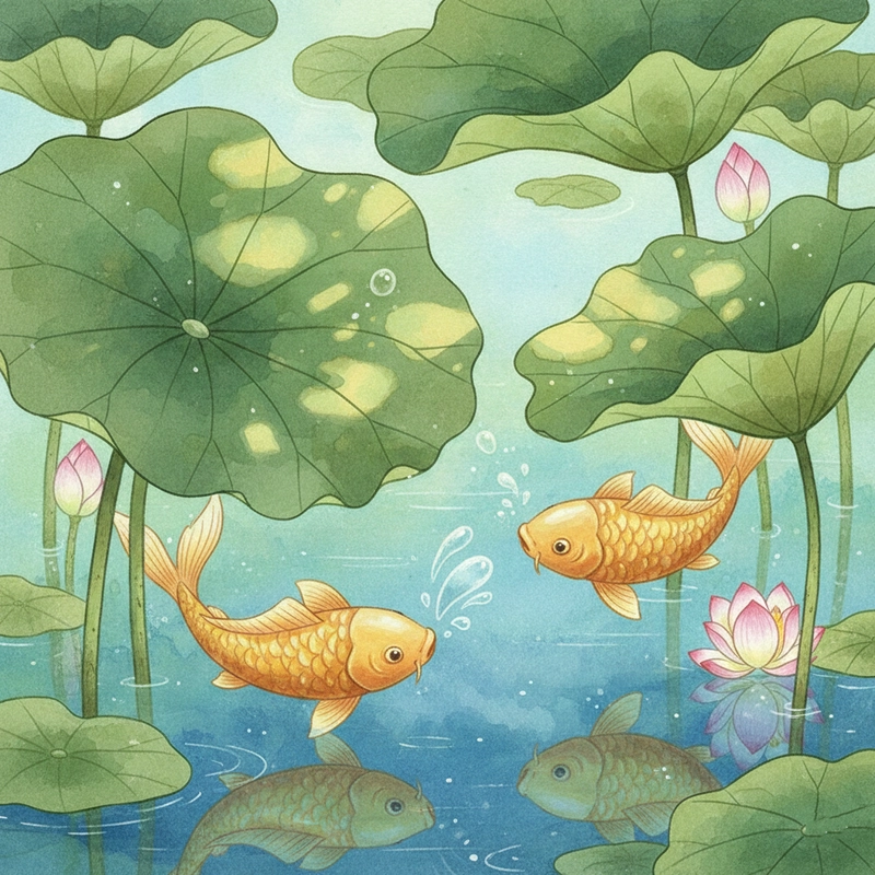 Tranh vẽ hoa sen nét chì tinh tế