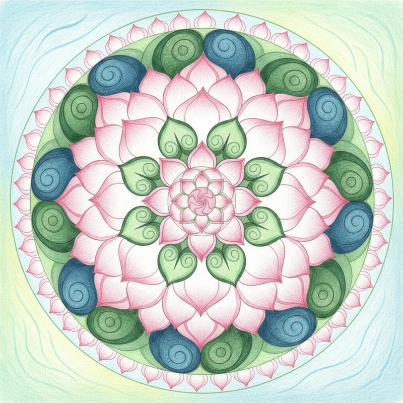 Tranh vẽ hoa sen phù hợp học mỹ thuật