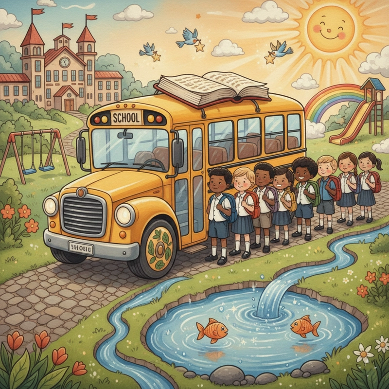 Tranh vẽ hoạt động ở trường cho lớp học