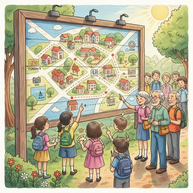 Tranh vẽ hoạt động vì cộng đồng ý nghĩa