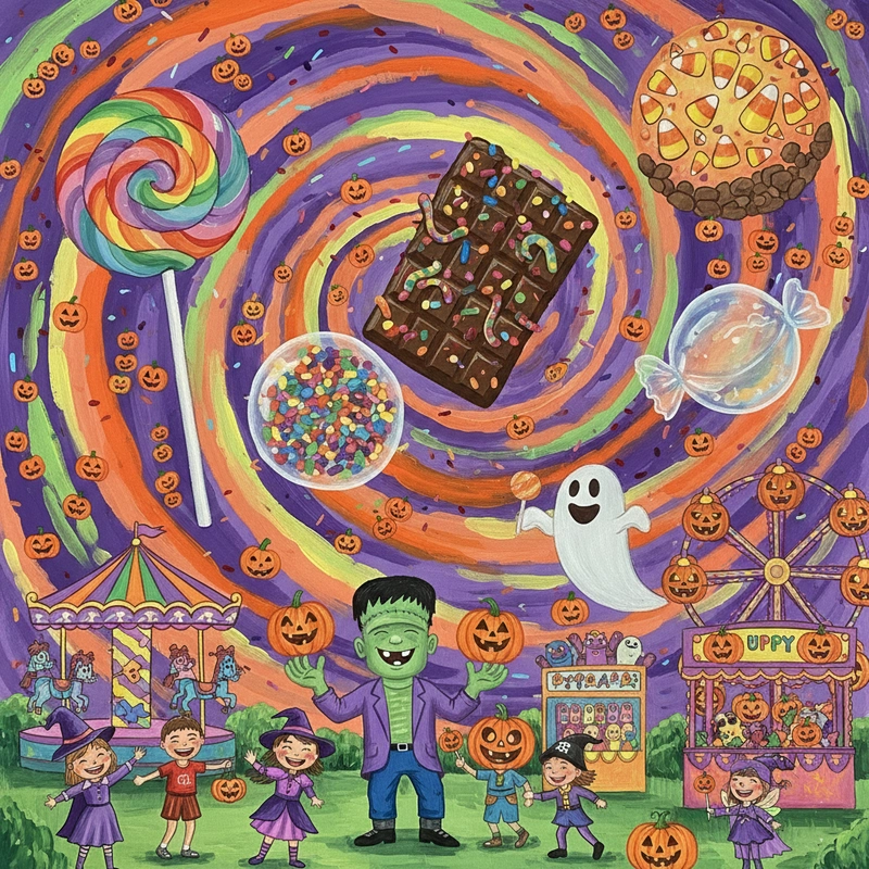 Tranh vẽ lễ hội Halloween đẹp và đơn giản