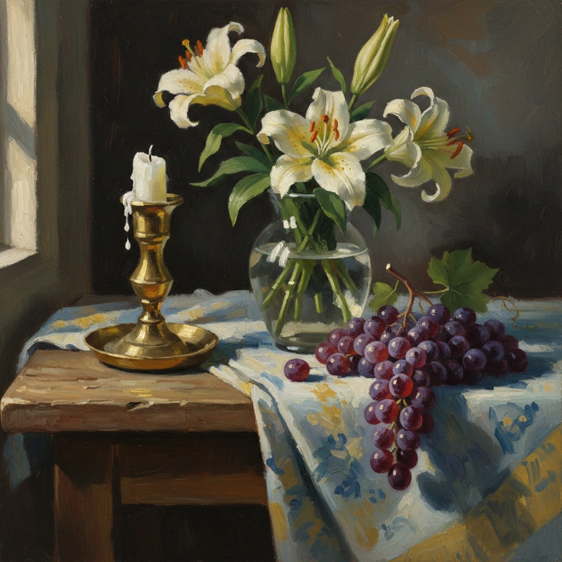 Tranh vẽ lọ hoa phục vụ học tập