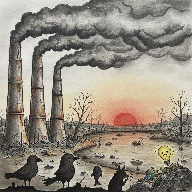 Tranh vẽ ô nhiễm môi trường dễ áp dụng