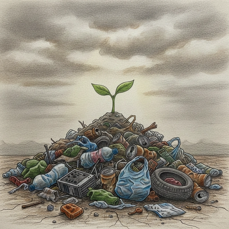 Tranh vẽ ô nhiễm môi trường dùng cho tuyên truyền