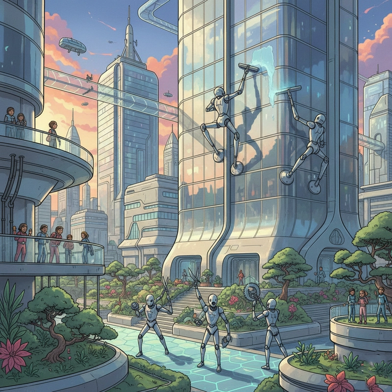 Tranh vẽ thành phố tương lai dành cho học sinh