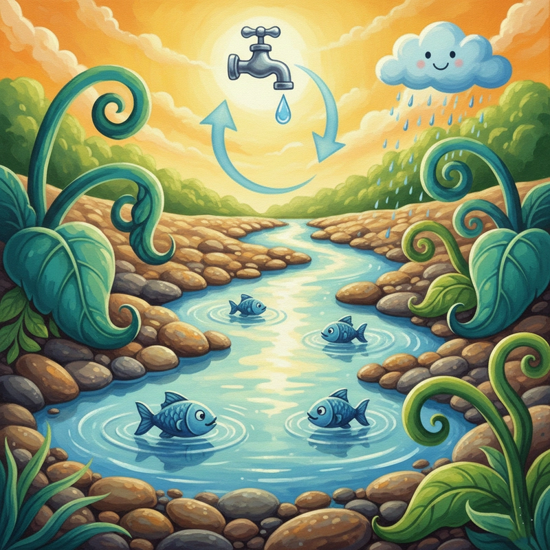 Tranh vẽ tiết kiệm nước dễ vẽ